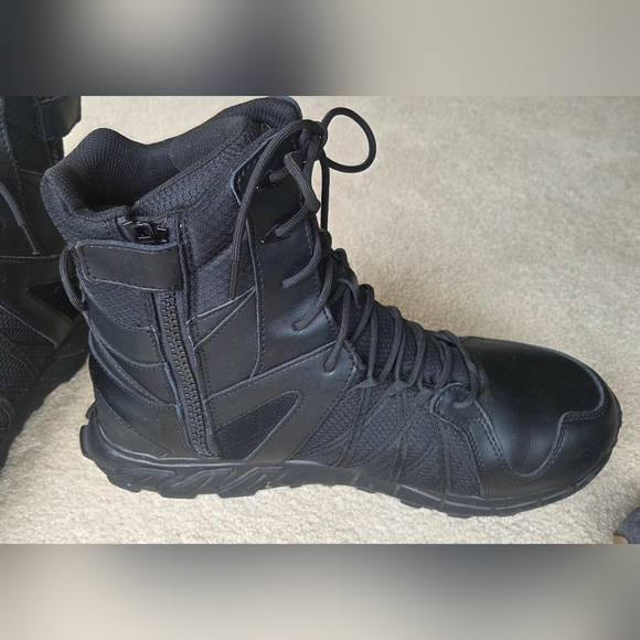 Reebok Trailgrip Tactical Mens 8" Leather Waterproof Insulated Boots Black Sz 15 - Picture 4 of 10